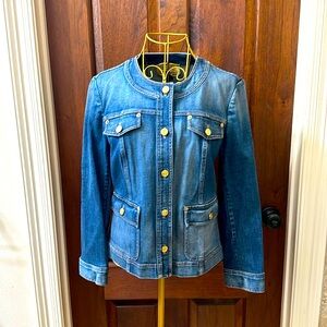 St John jean jacket size 8 Never worn!